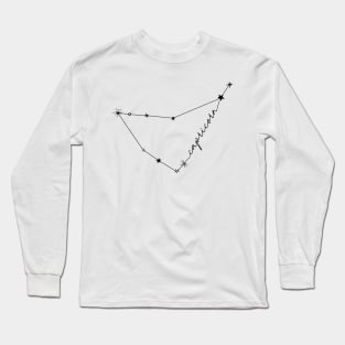 Capricorn Constellation Zodiac Drawing Sticker Long Sleeve T-Shirt